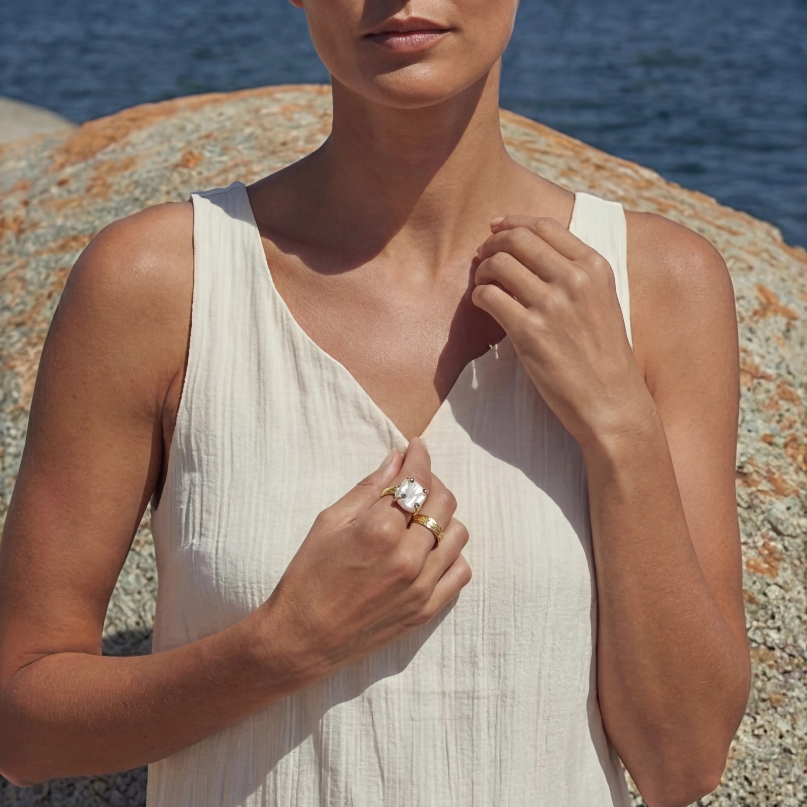 Baroque Pearl Statement Ring