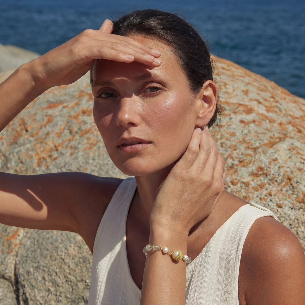 Baroque Pearl Crystal Bracelet